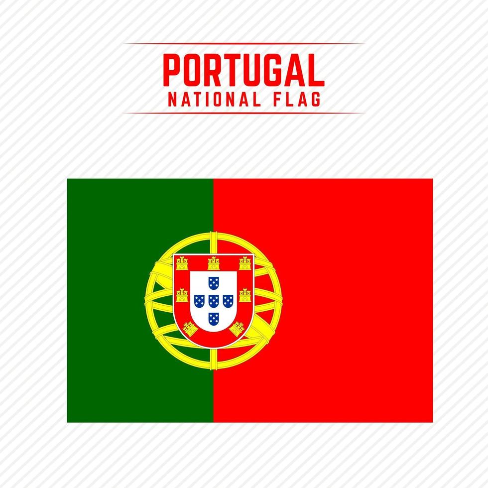 bandera nacional de portugal vector
