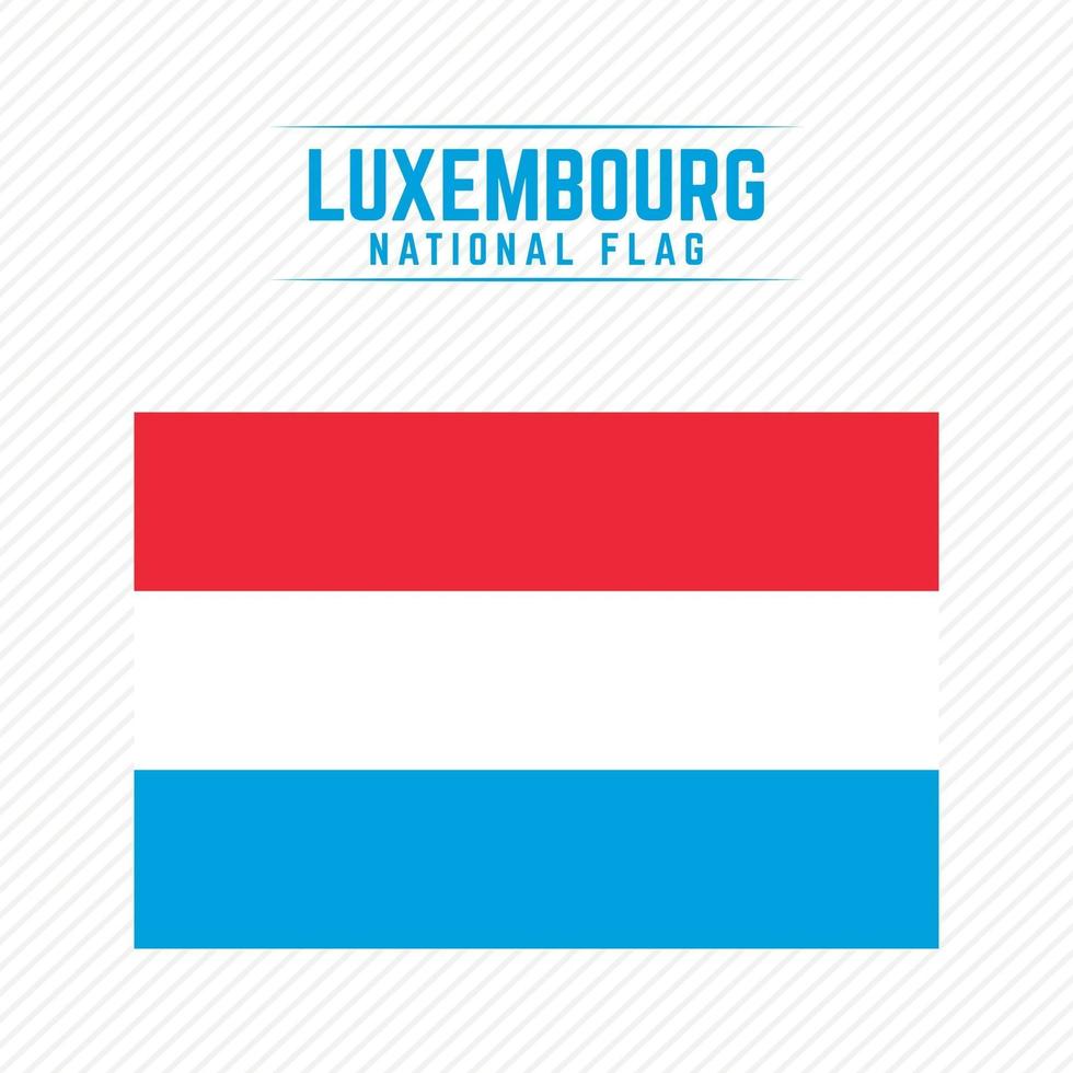 National Flag of Luxembourg vector