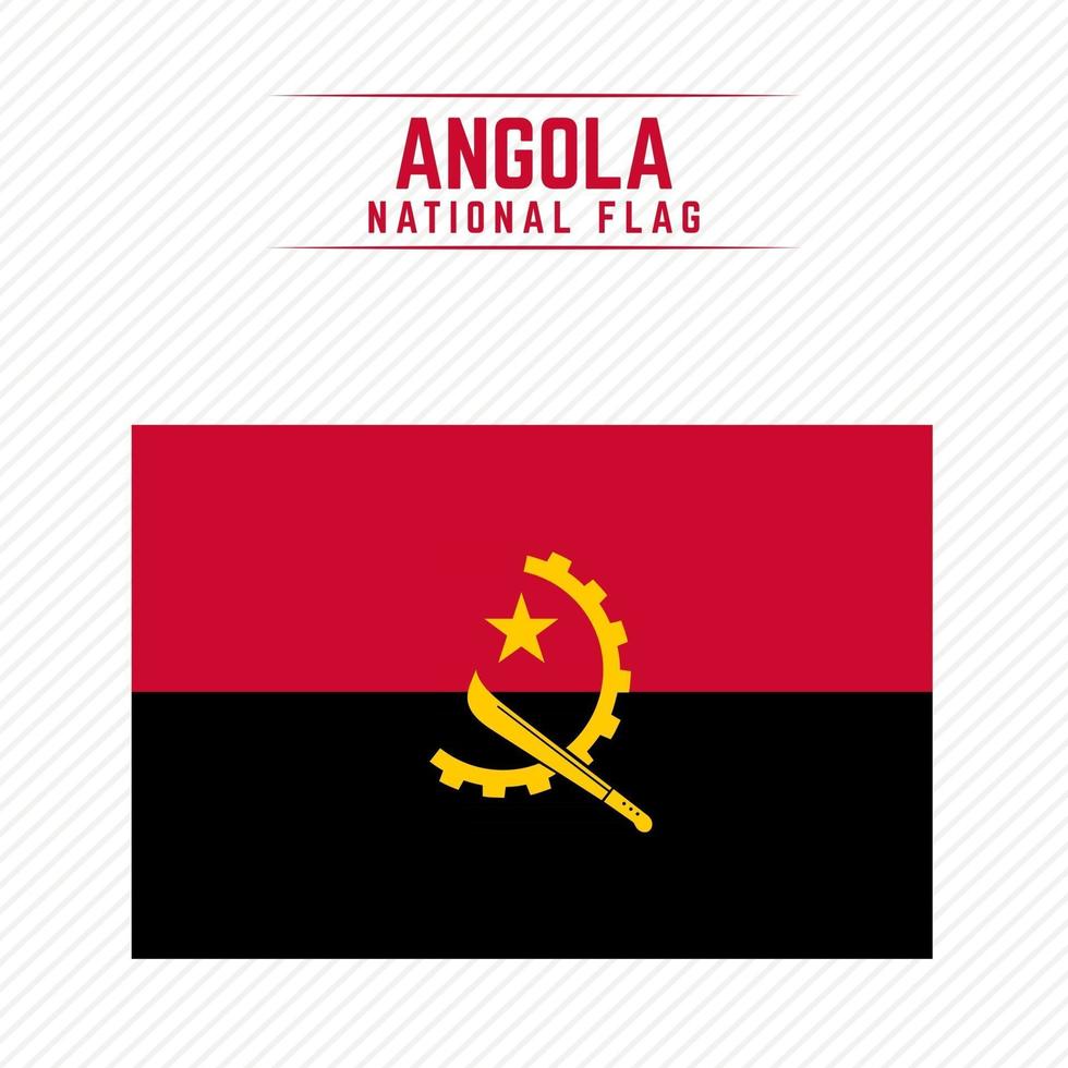 bandera nacional de angola vector