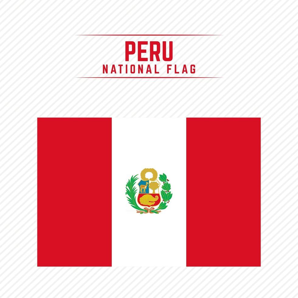 National Flag of Peru vector
