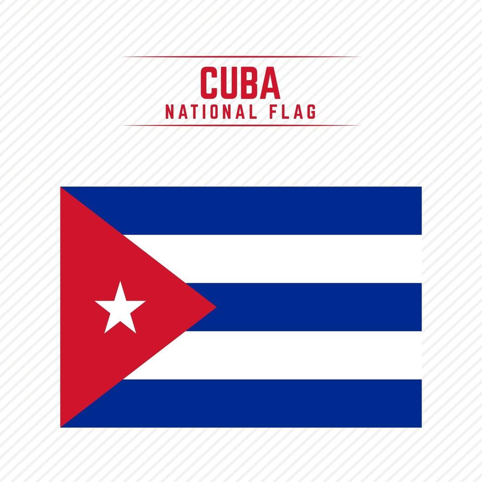 bandera nacional de cuba vector