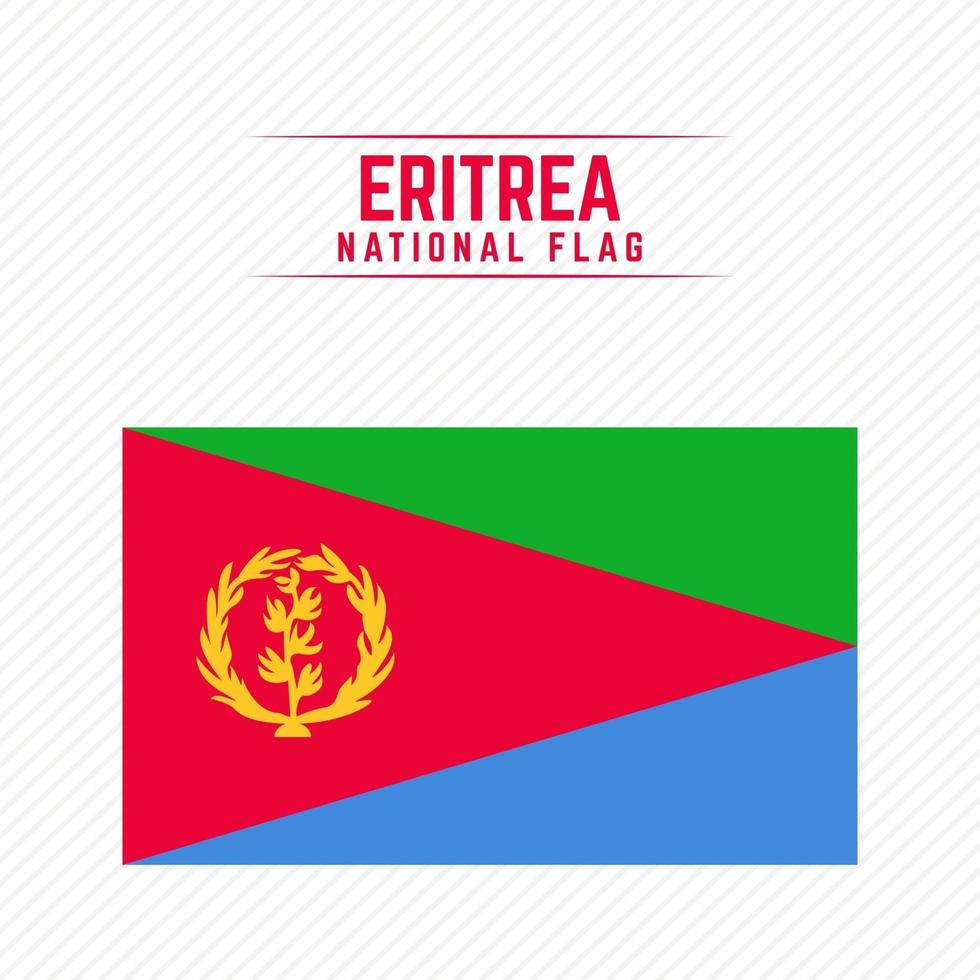 National Flag of Eritrea vector
