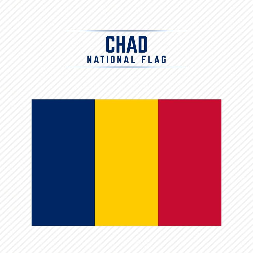 bandera nacional de chad vector