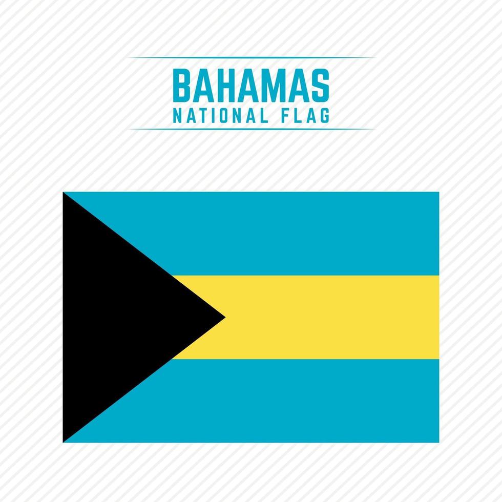 National Flag of Bahamas vector