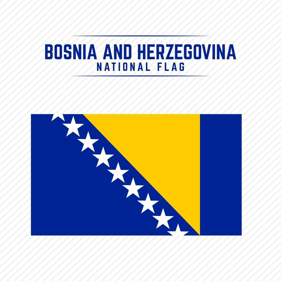 National Flag of Bosnia and Herzegovina vector