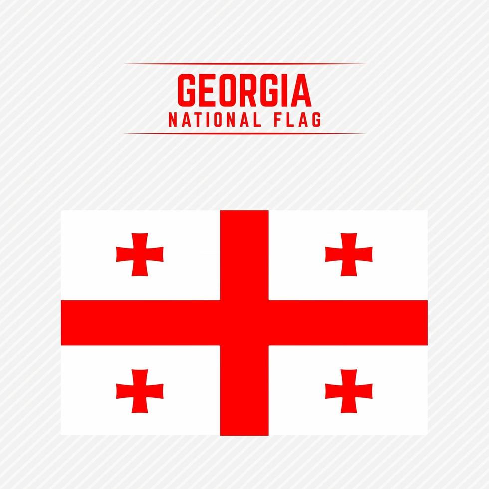 National Flag of Georgia vector