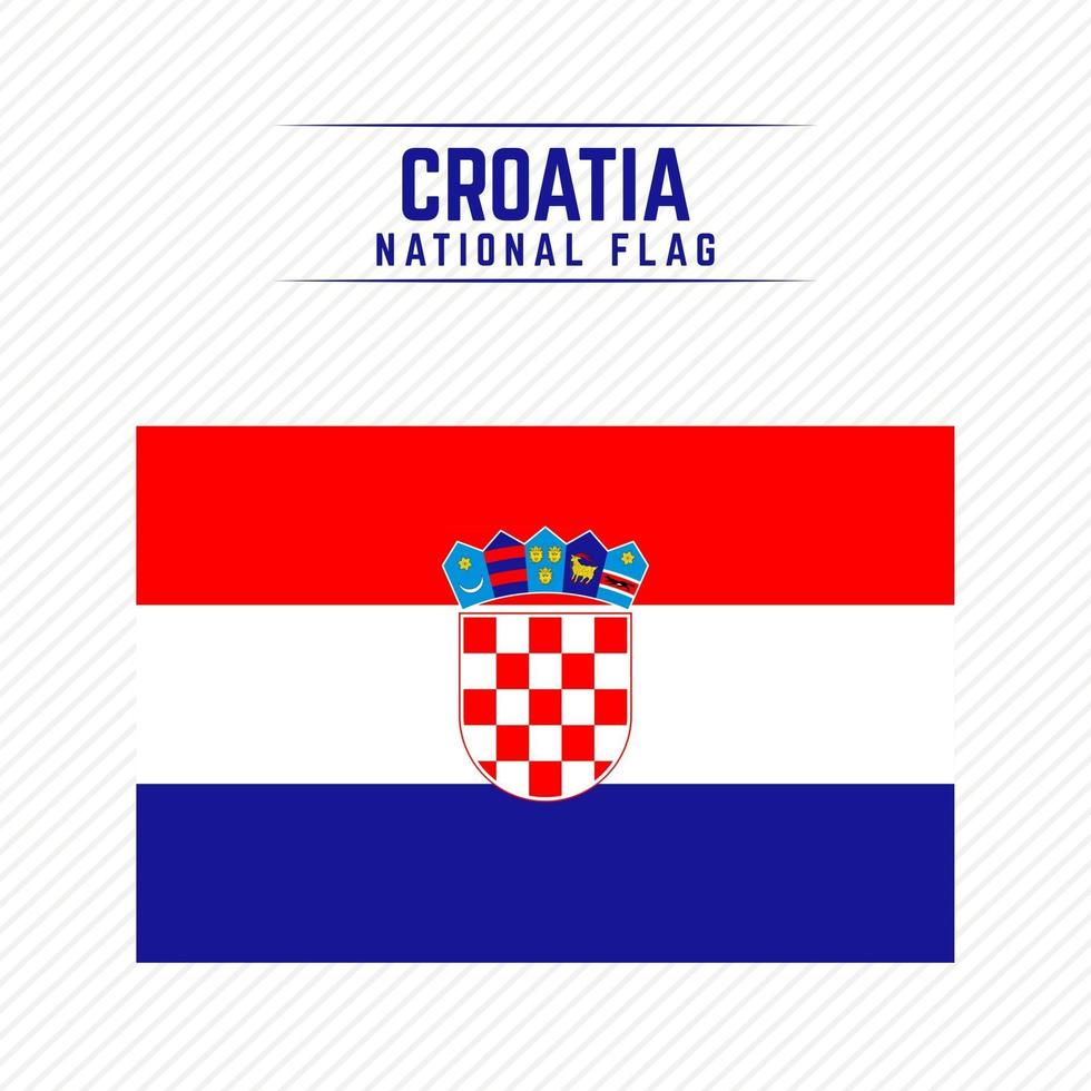 National Flag of Croatia vector