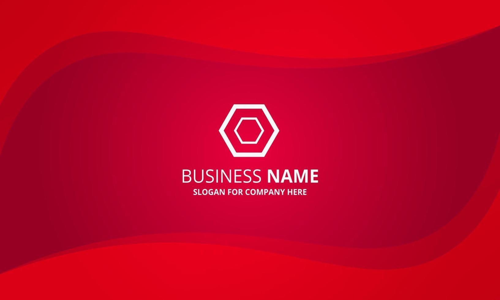 Modern Red Curved Business Background vector