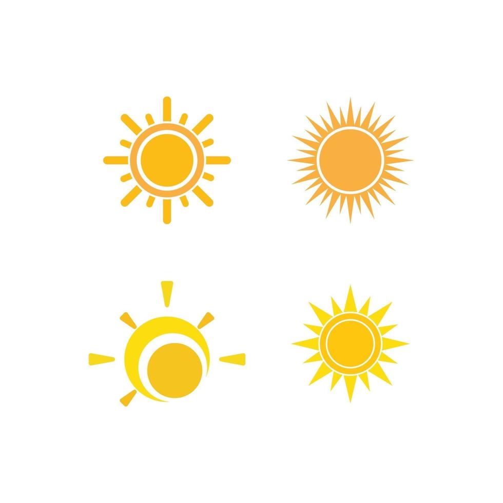 sun illustration logo vector