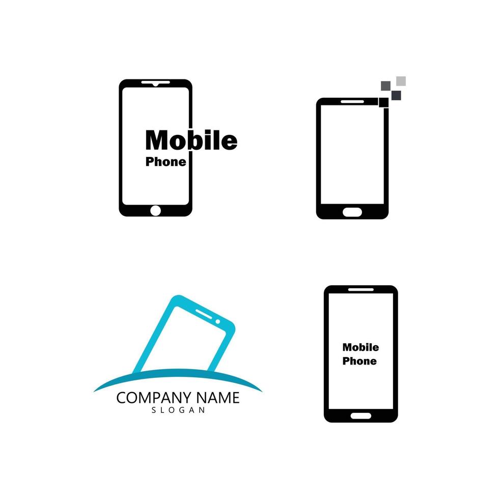 mobile phone logo vector