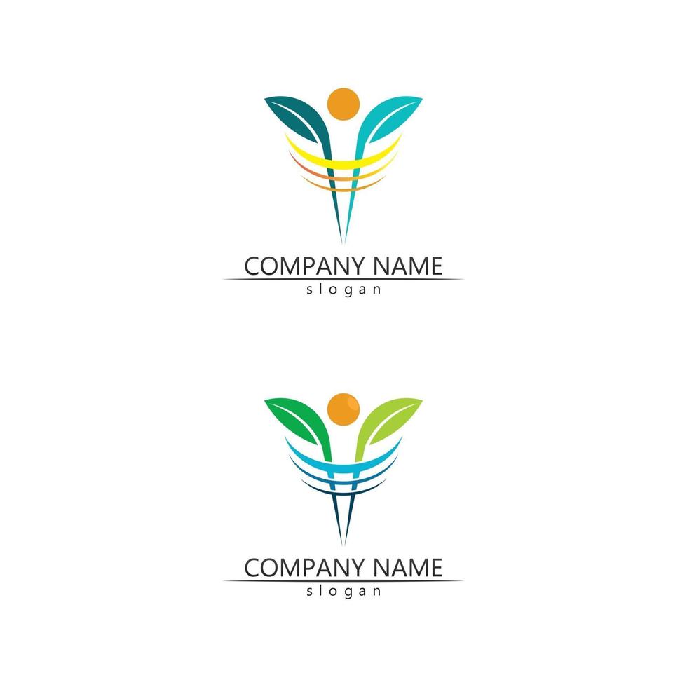 people Community,care group network and social icon design template vector