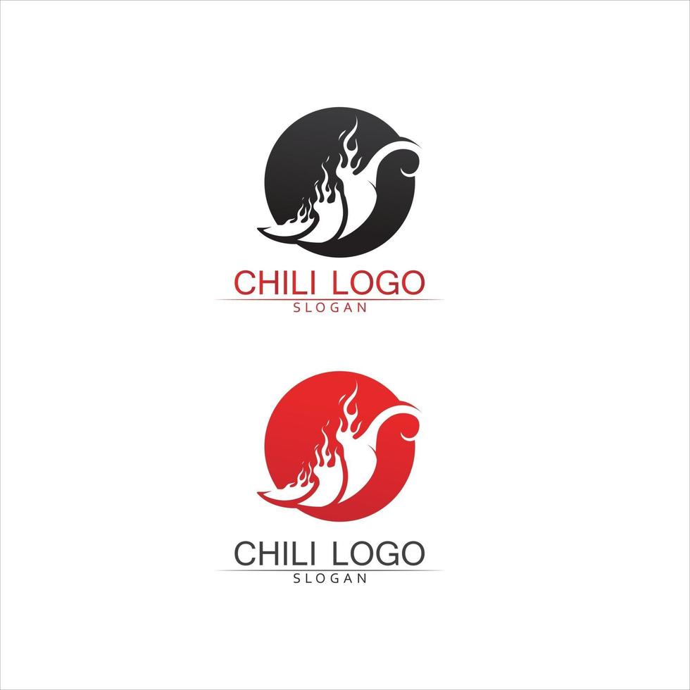 Red hot natural chili icon vector Illustration