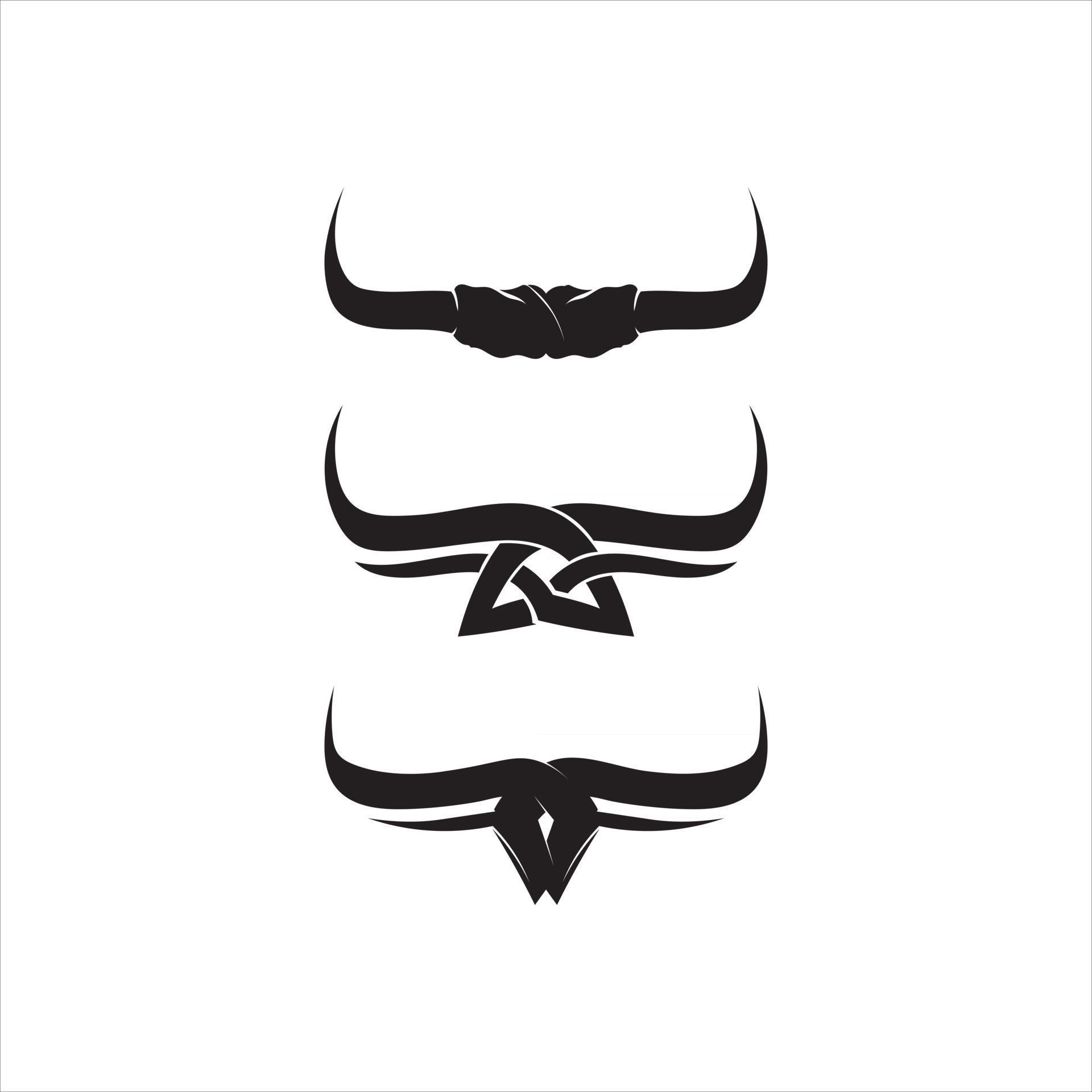 Bull horn and buffalo logo and symbols template icons app 2822874