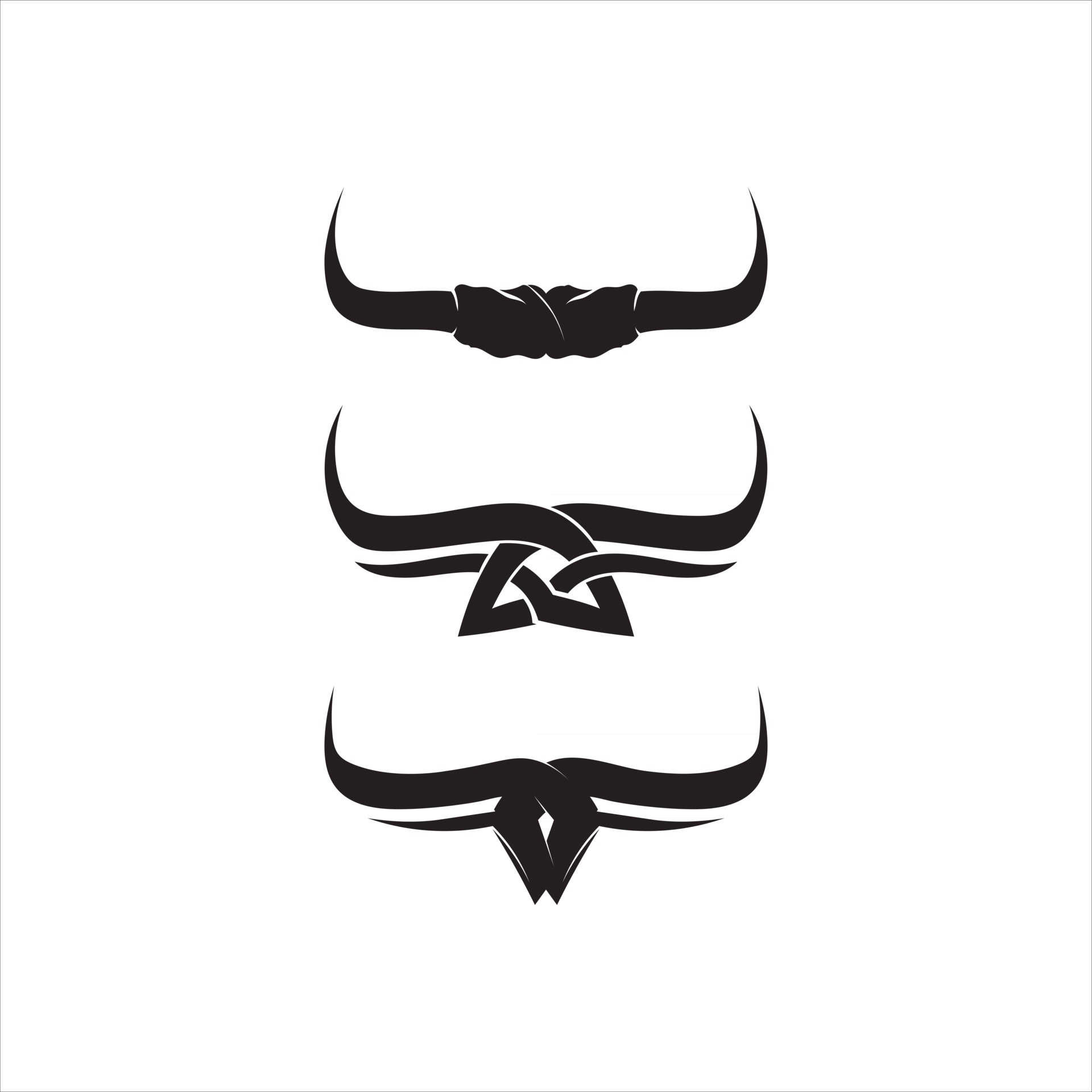 Bull horn and buffalo logo and symbols template icons app 2822874