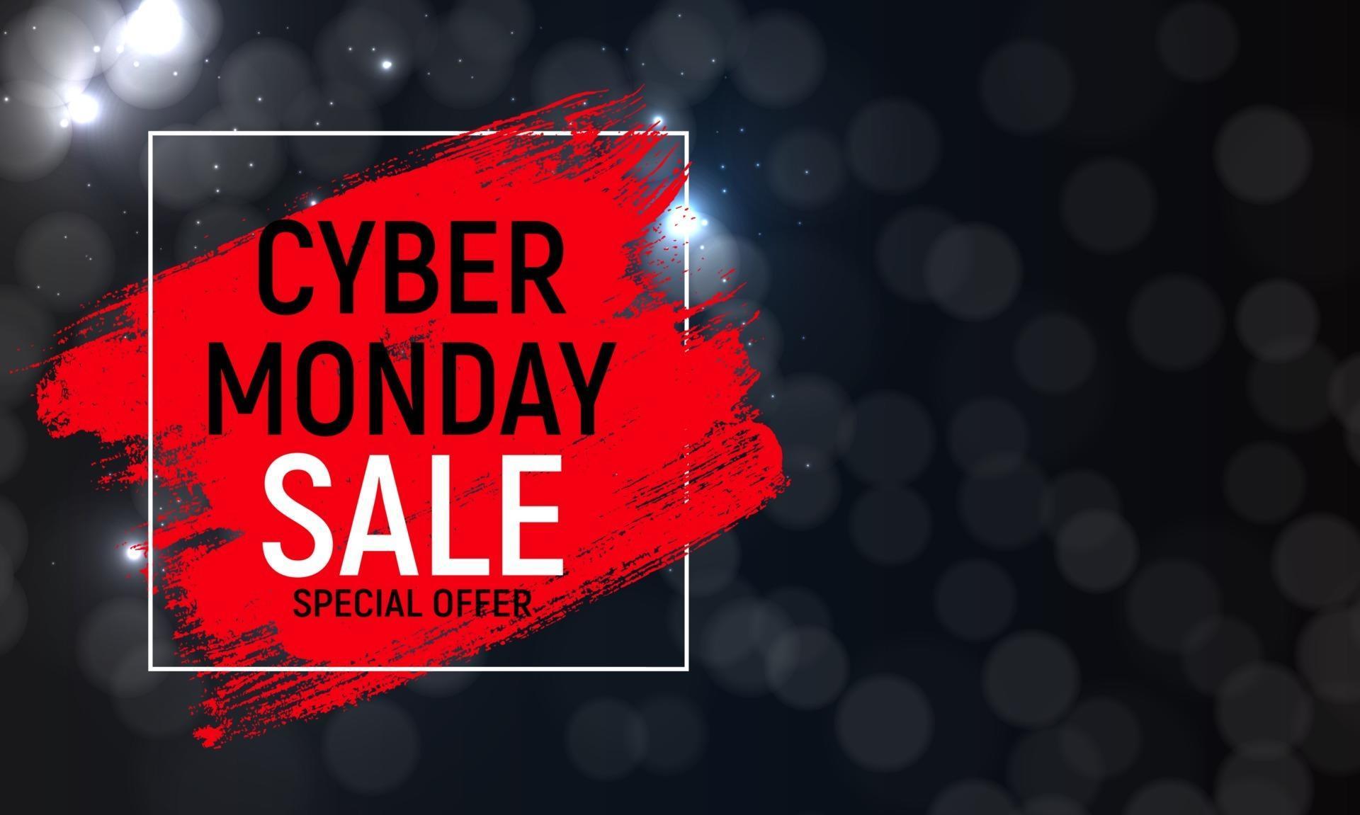 Cyber Monday Background Sale Concept. Vector Illustration 2823062