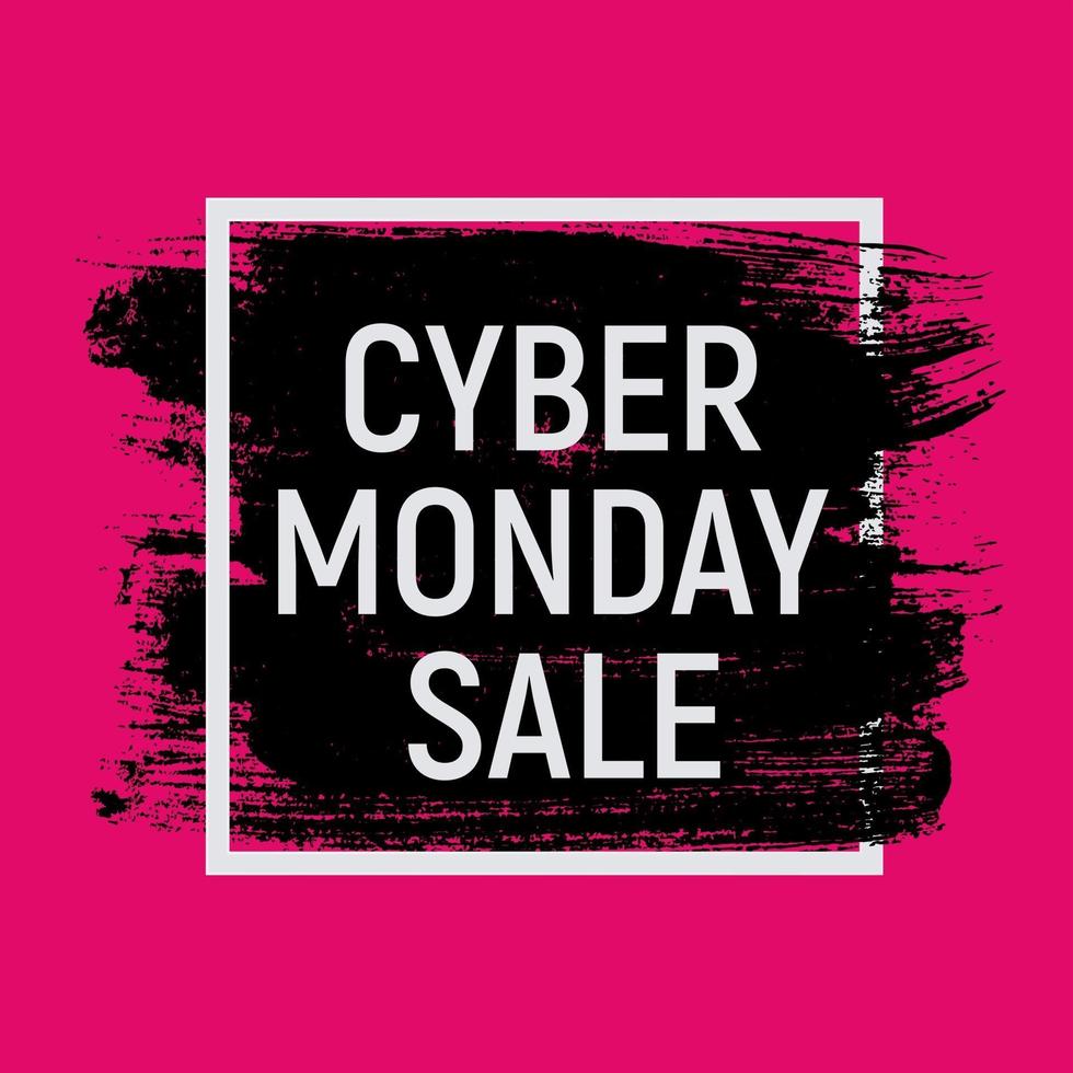 Cyber Monday Background Sale Concept. Vector Illustration