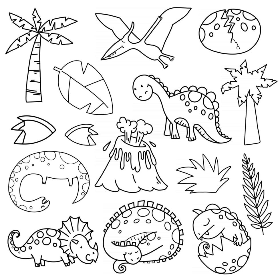 Dinosaur Scene Making Set vector