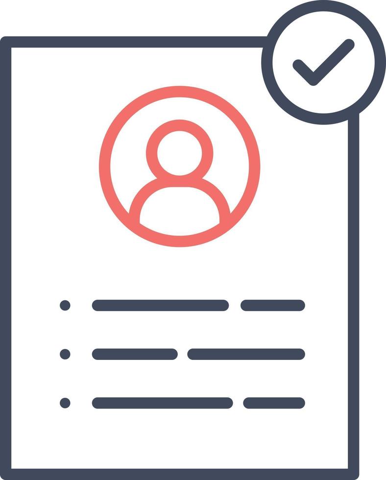 CV Approved Icon vector