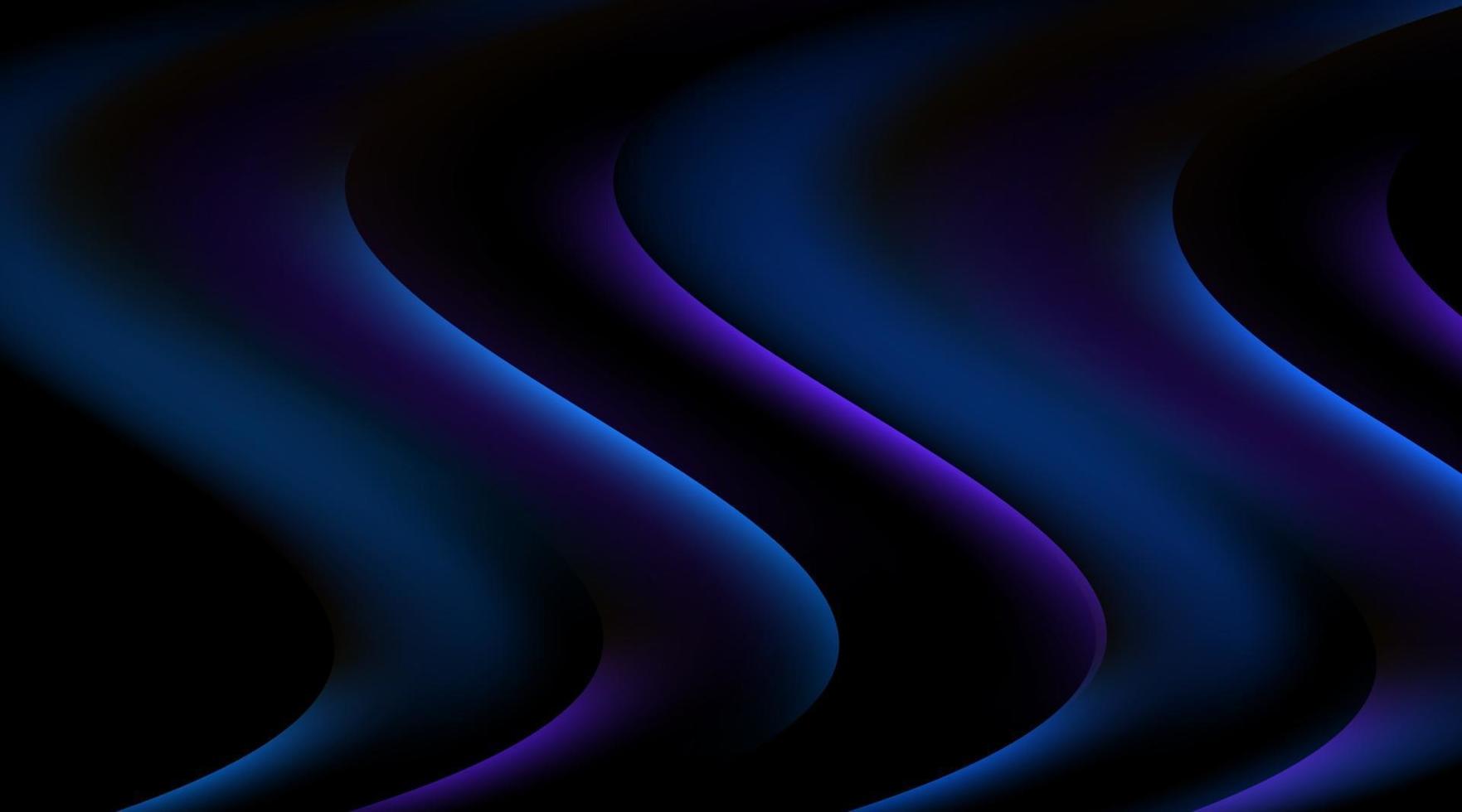 Blue and Purple gradient abstract curve background vector