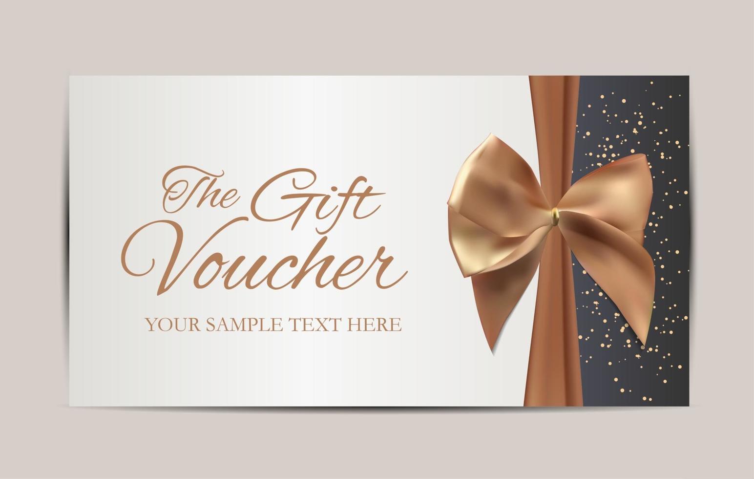 Gift Voucher Template Vector Illustration for Your Business