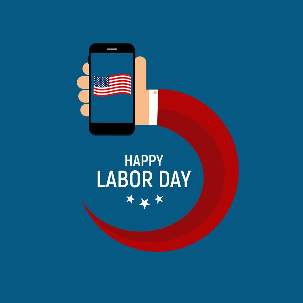 Labor Day in USA Poster Background. Vector Illustration