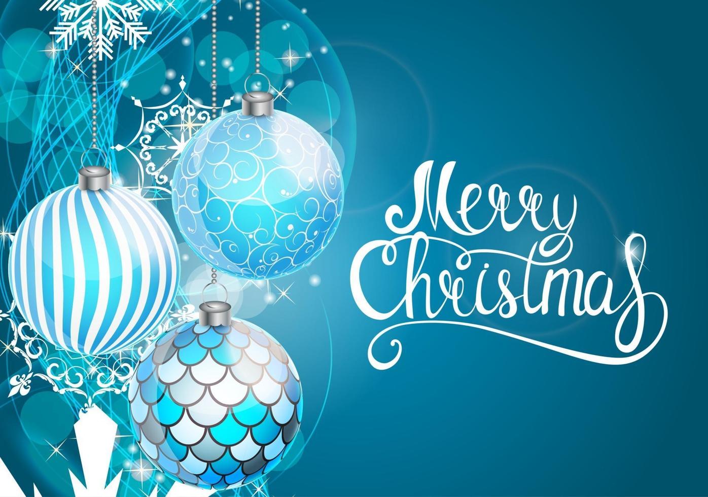 Merry Christmas and New Year Background. Vector Illustration