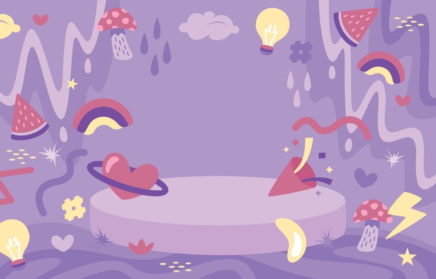 Cute Abstract Purple Background vector