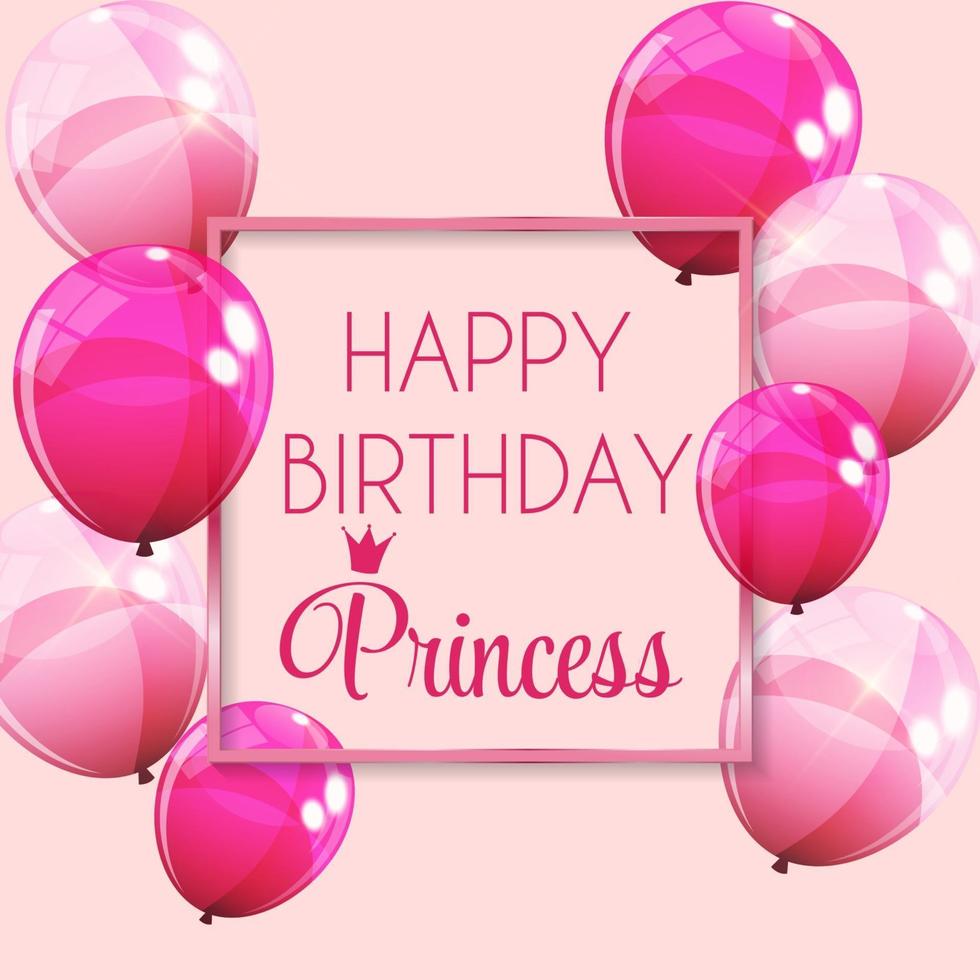 Happy Birthday Princess Vector Art, Icons, and Graphics for Free Download