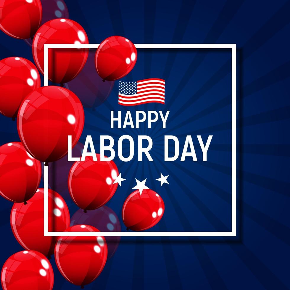 Labor Day in USA Poster Background. Vector Illustration