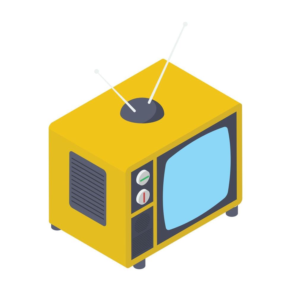 conceptos de tv retro vector