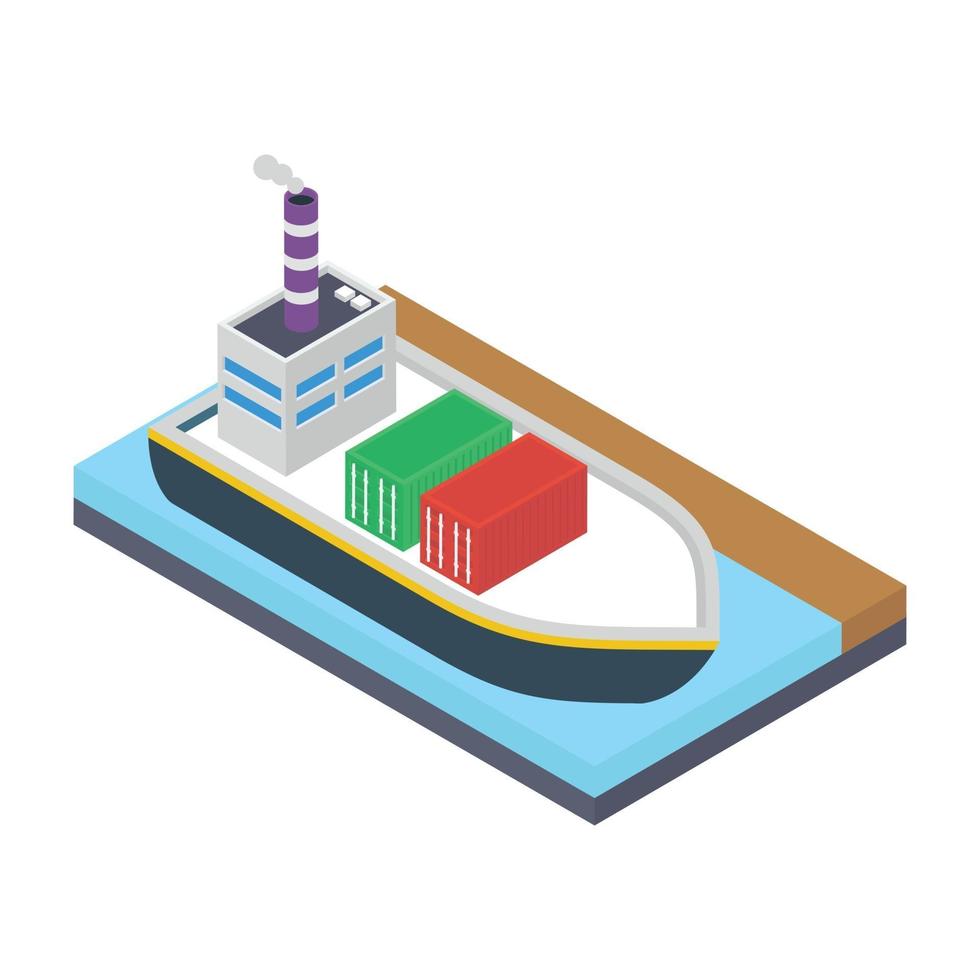 Maritime Shipment Concepts vector
