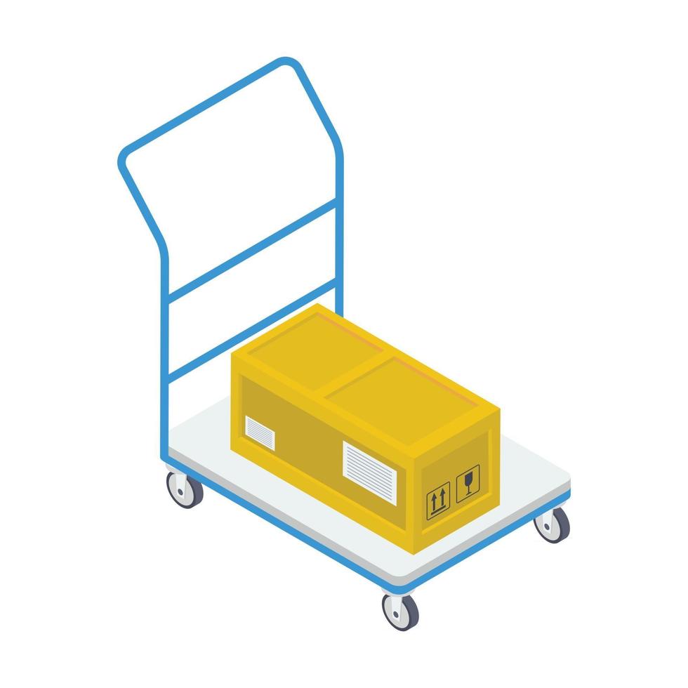 Luggage Cart Concepts vector