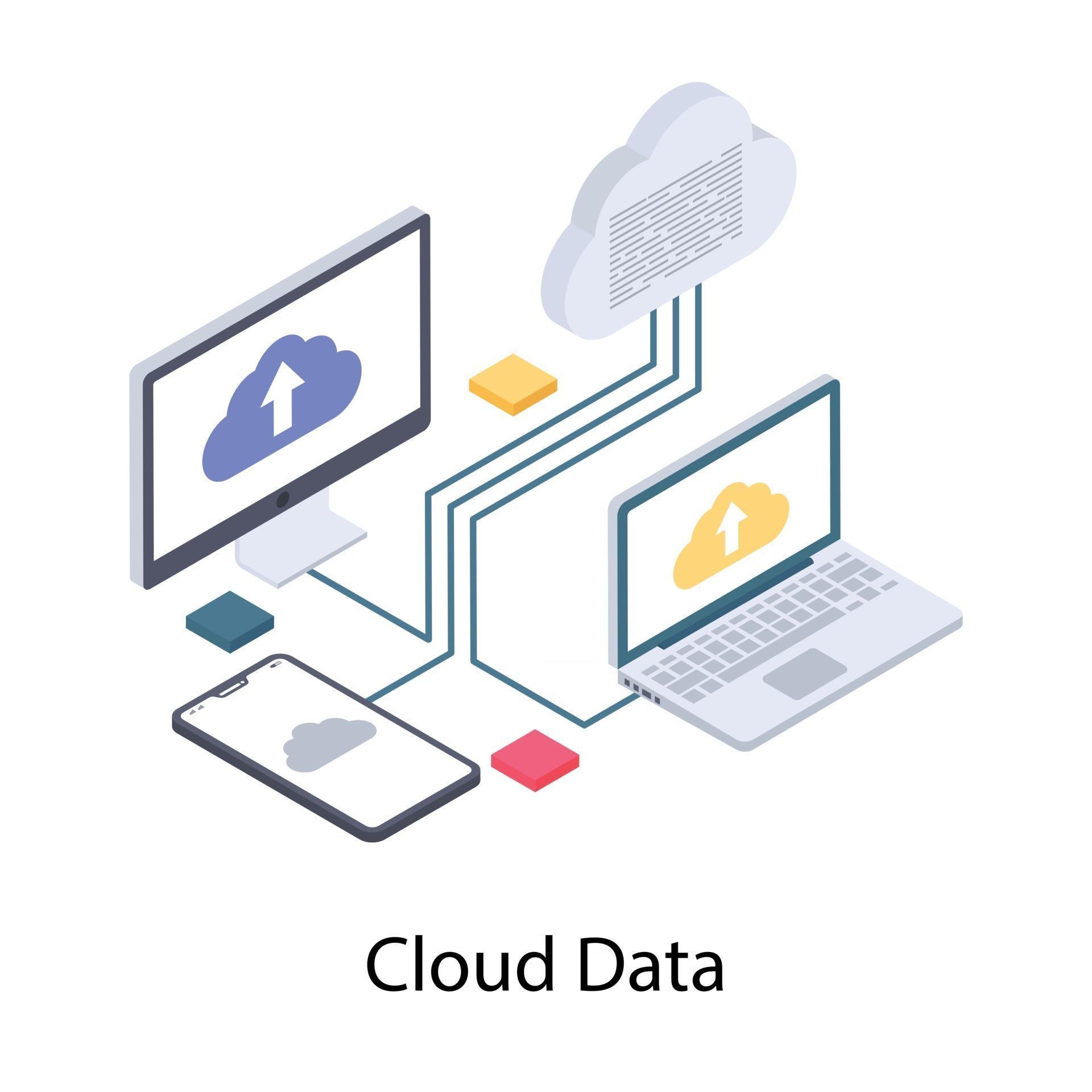 Cloud Data Upload 2824521 Vector Art at Vecteezy