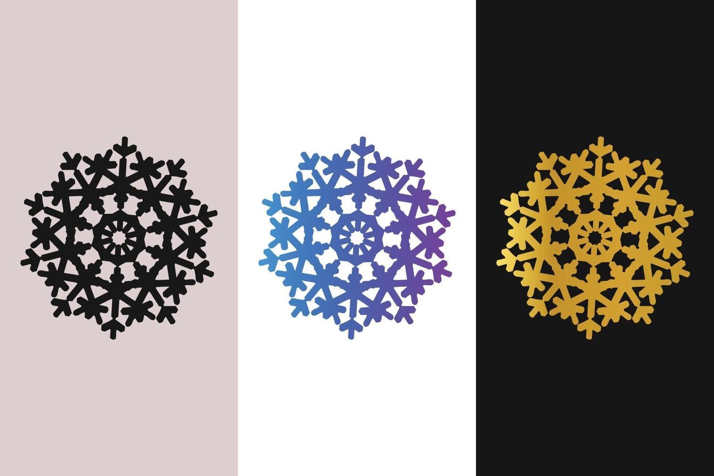 Mandala Decorative And Ornamental Black in white  and Golden Abstract Colorful design Collection vector