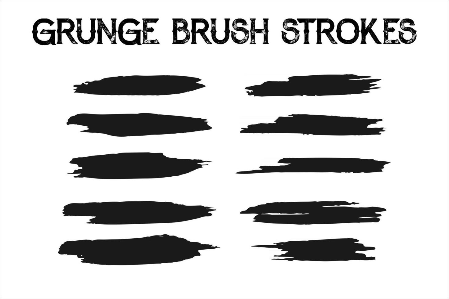 Brush strokes text boxes. Vector paintbrush set. Grunge design elements. Dirty texture banners. Ink splatters. Painted objects.