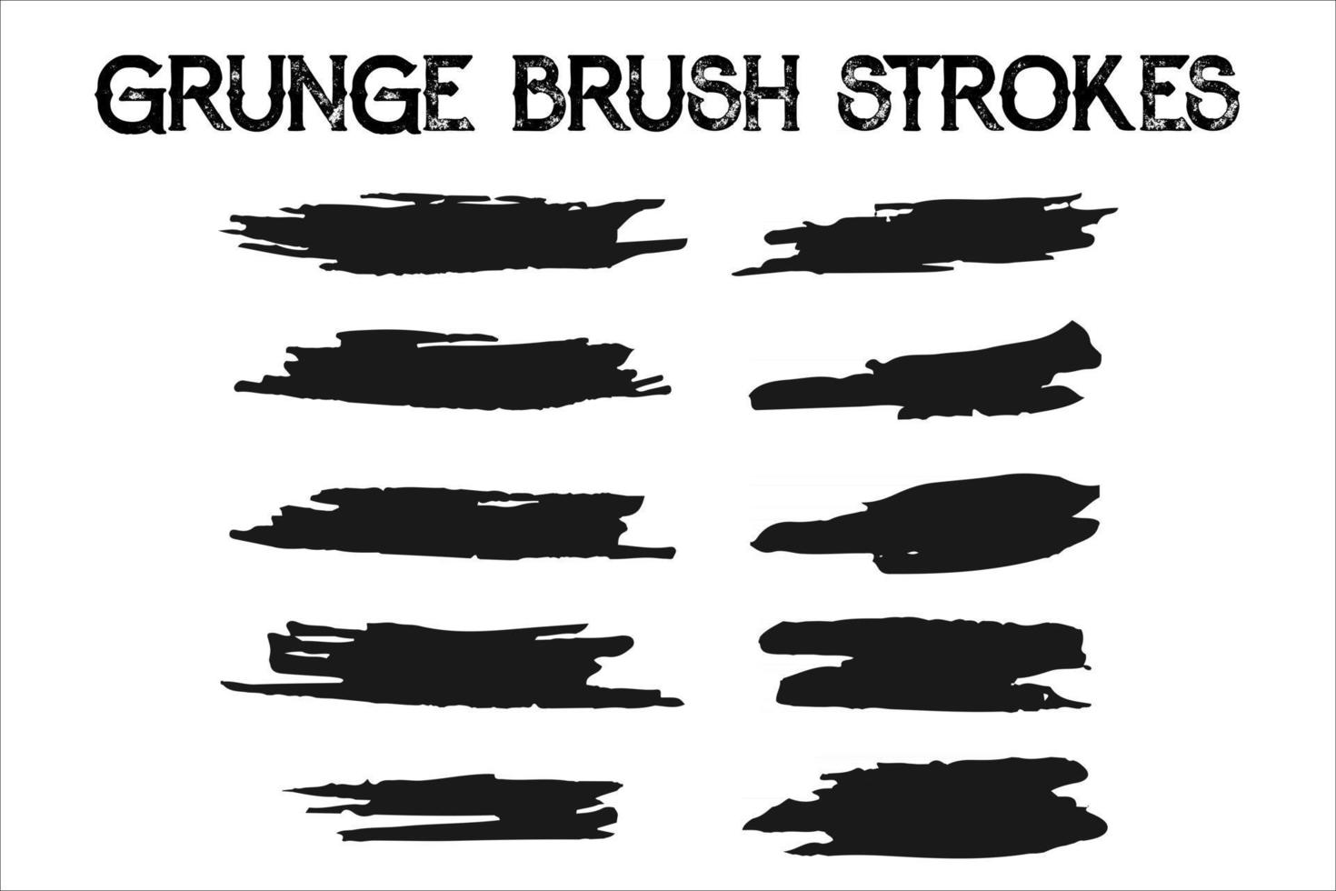 Set of grunge brush strokes. Paint edges, ink borders. Black paintbrush, Hand drawn edges pattern background. vector design template.