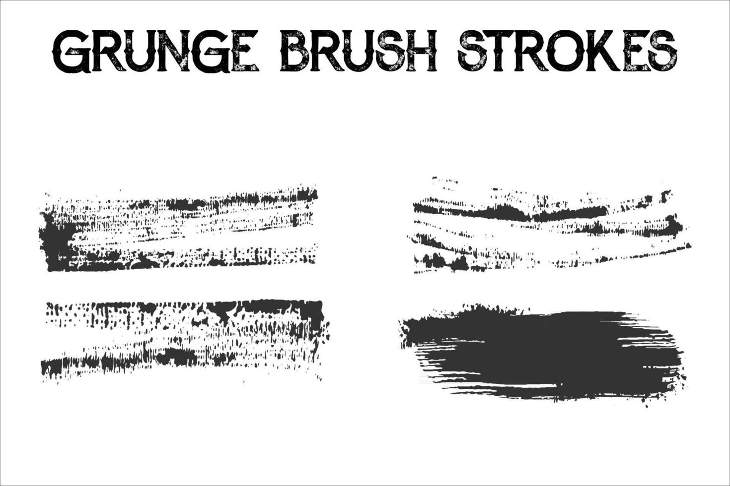 grunge brush strokes vector