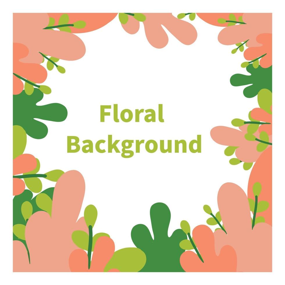 floral background. social media post background. vector