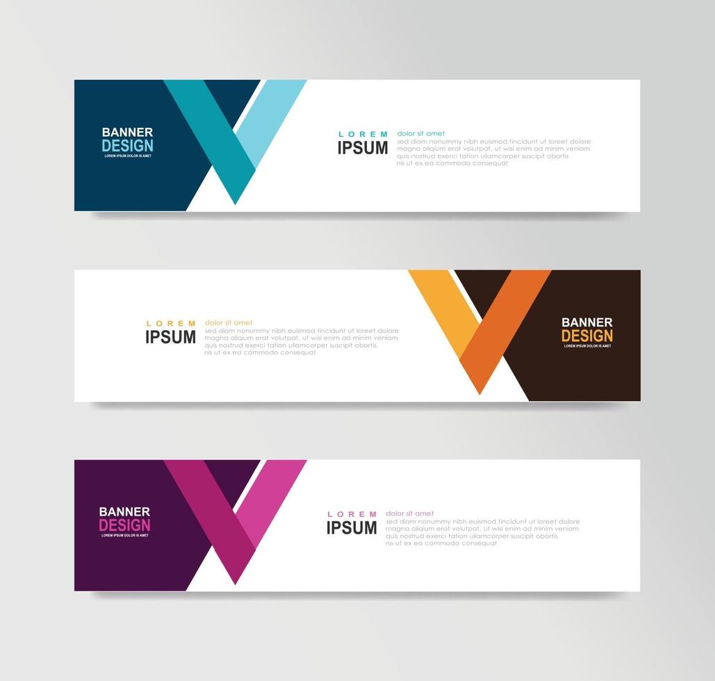 Vector Abstract Banner Design Web Template