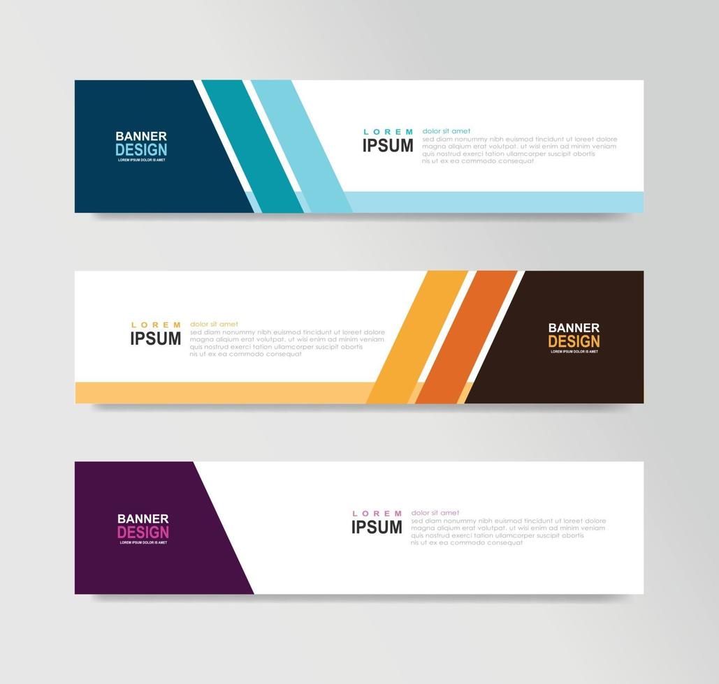 Vector Abstract Banner Design Web Template