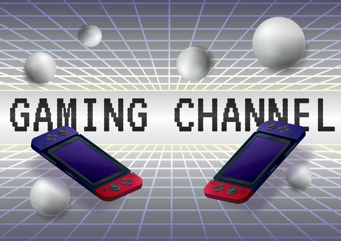 Game zone game battle channel background vector