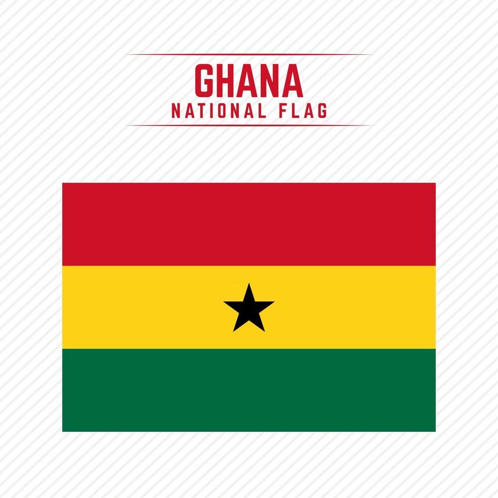 National Flag of Ghana vector