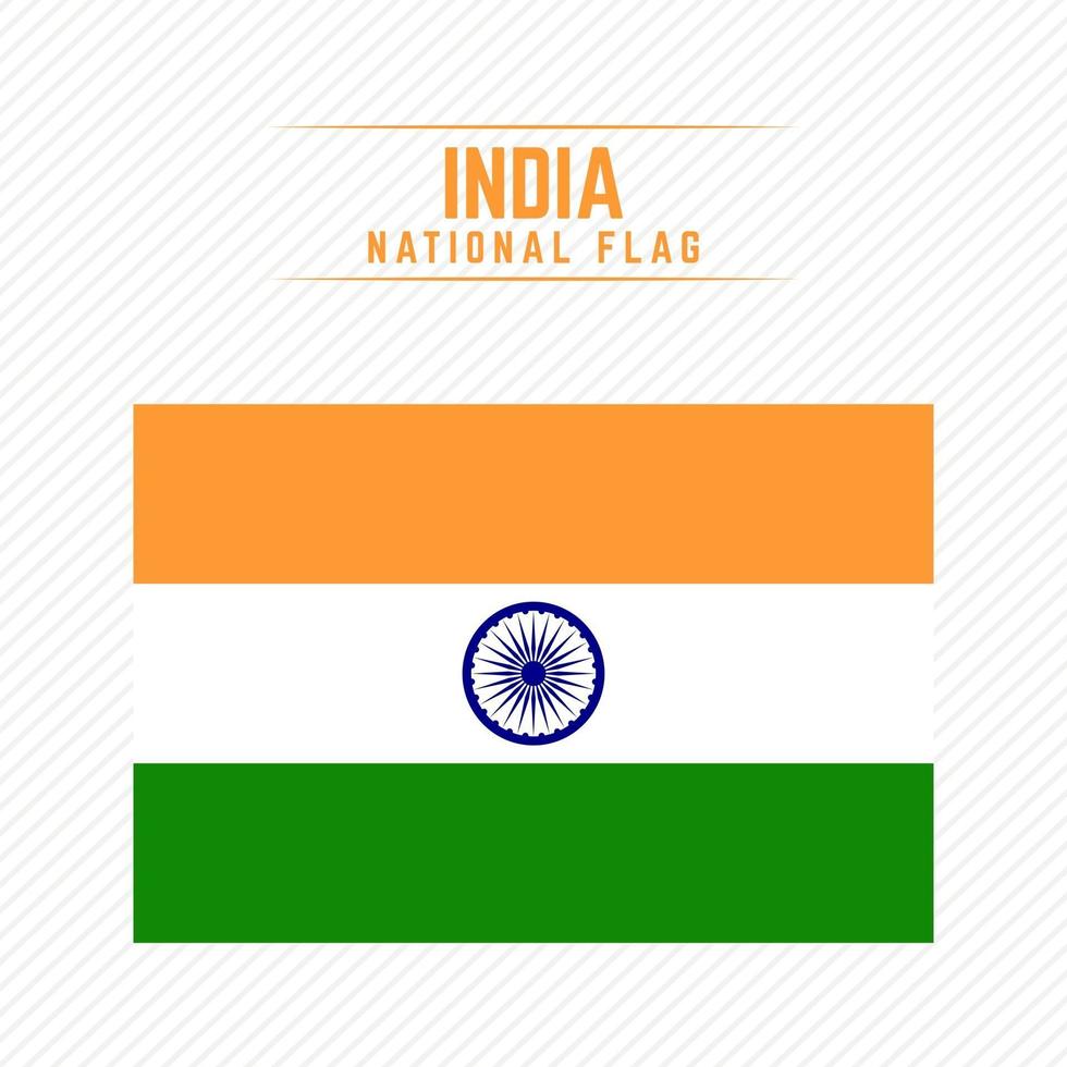 bandera nacional de la india vector