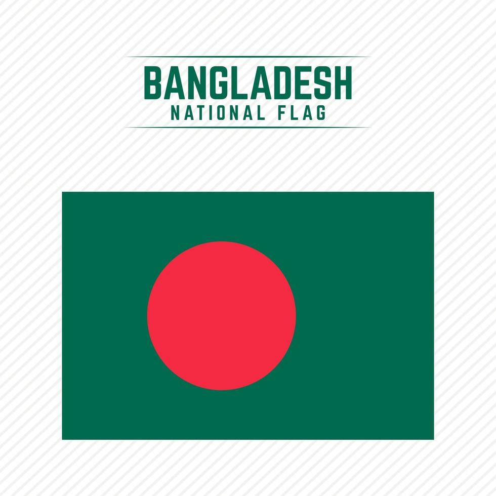 National Flag of Bangladesh vector