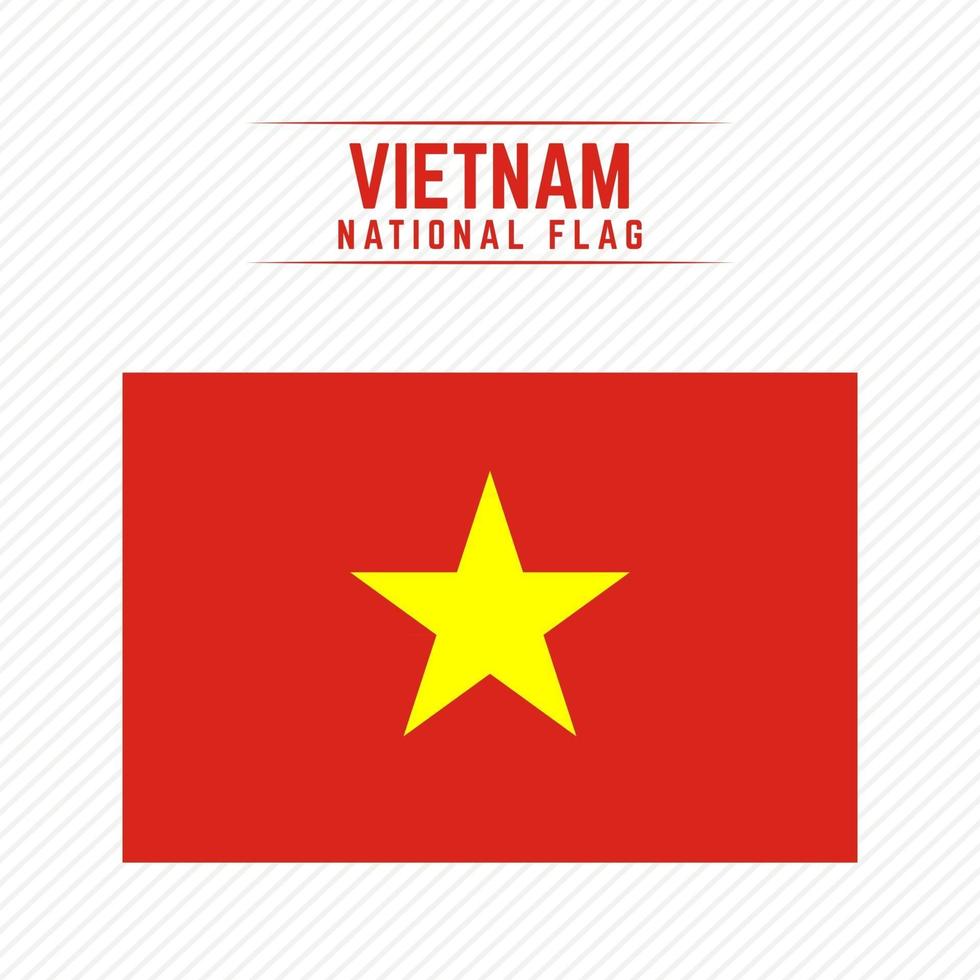 bandera nacional de vietnam vector