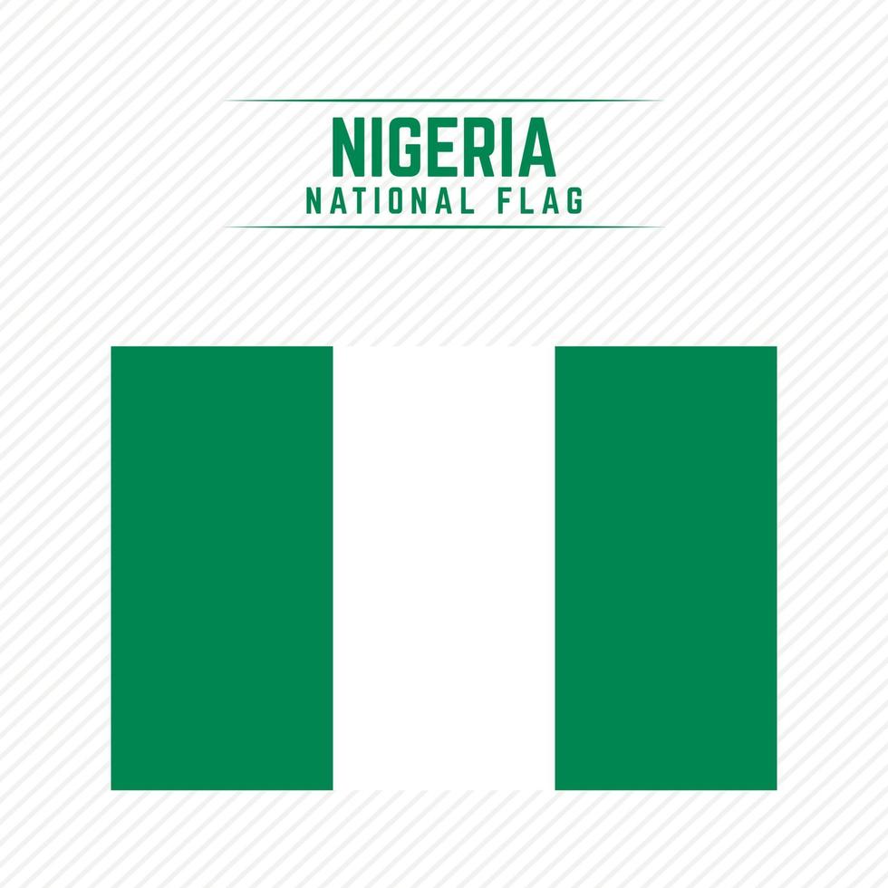 bandera nacional de nigeria vector