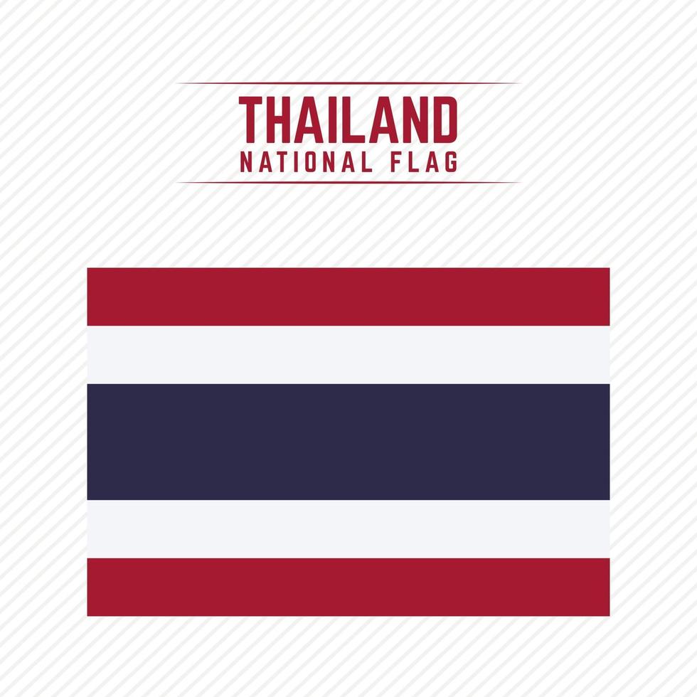 National Flag of Thailand vector