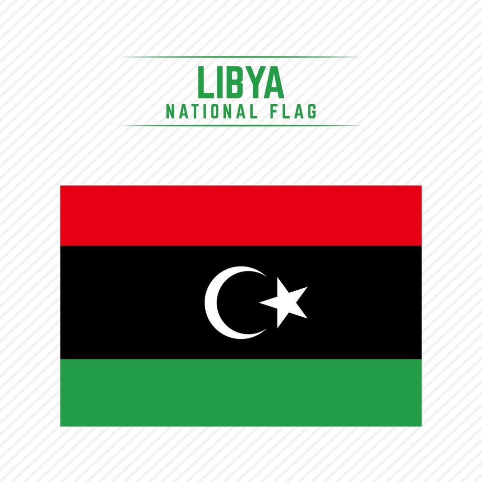 bandera nacional de libia vector