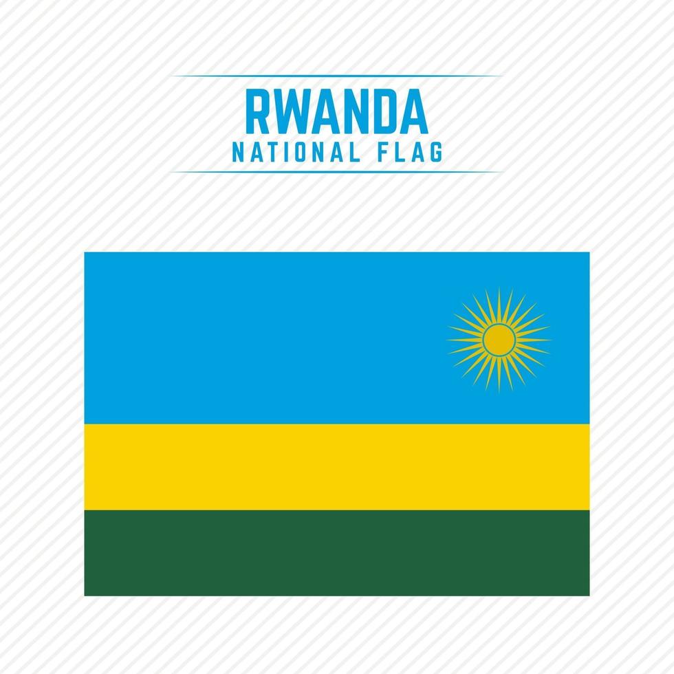 National Flag of Rwanda vector