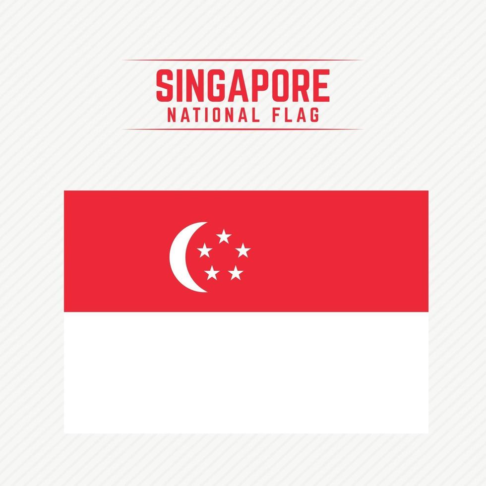 bandera nacional de singapur vector